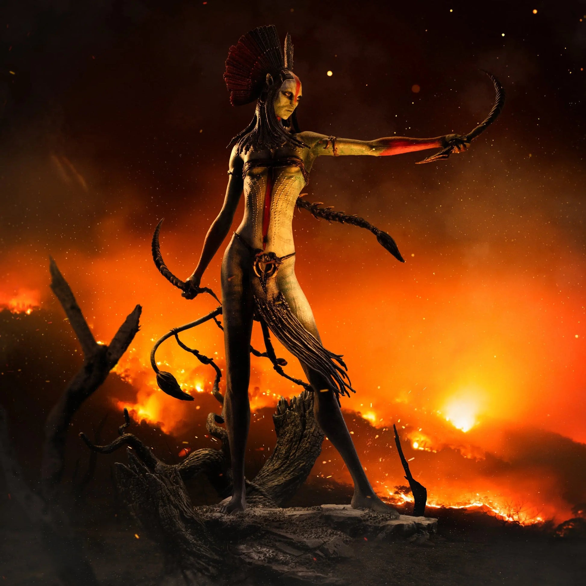 Avatar 3: Fire and Ash Statuette Art Scale 1/10 Varang 38 cm Iron Studios
