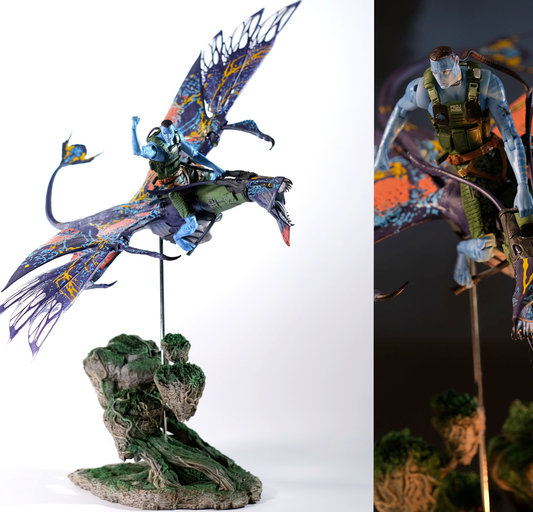 Avatar Recom Quaritch & RDA Banshee La Voie de l'eau figurine  (Gold Label) - Rue Du Retro