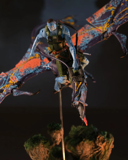 Avatar Recom Quaritch & RDA Banshee La Voie de l'eau figurine  (Gold Label) - Rue Du Retro