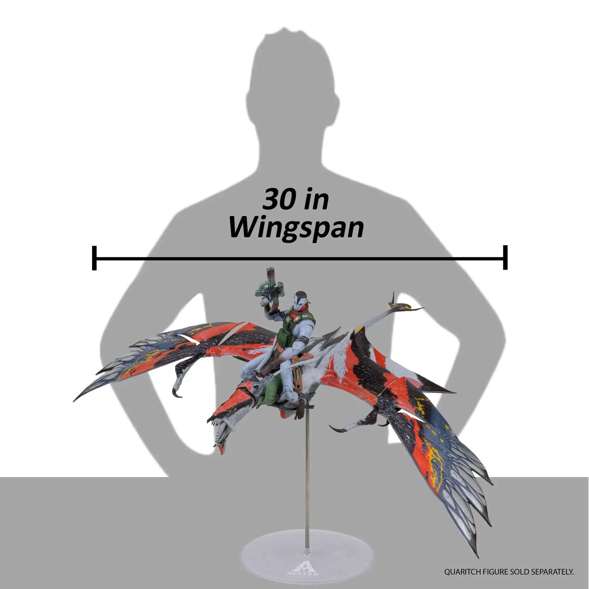 Avatar: Fire and Ash figurine Quaritch's new Banshee McFarlane Toys