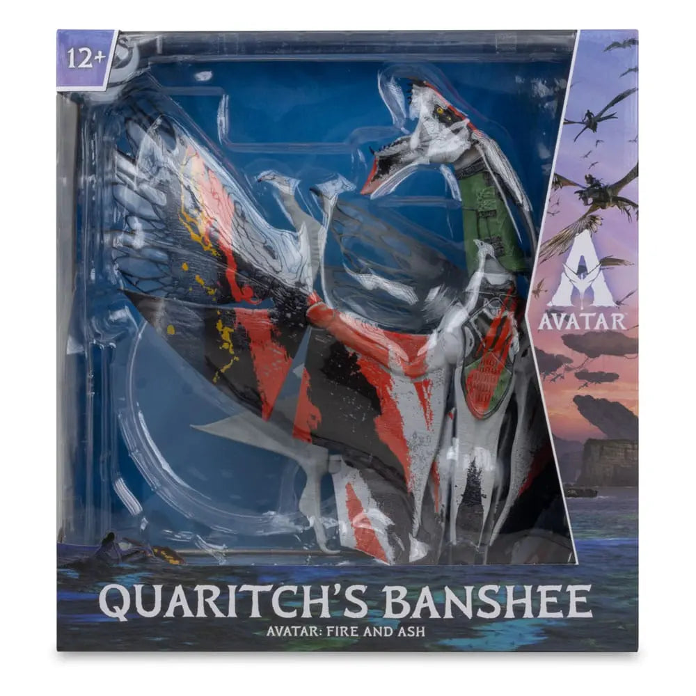 Avatar: Fire and Ash figurine Quaritch's new Banshee McFarlane Toys