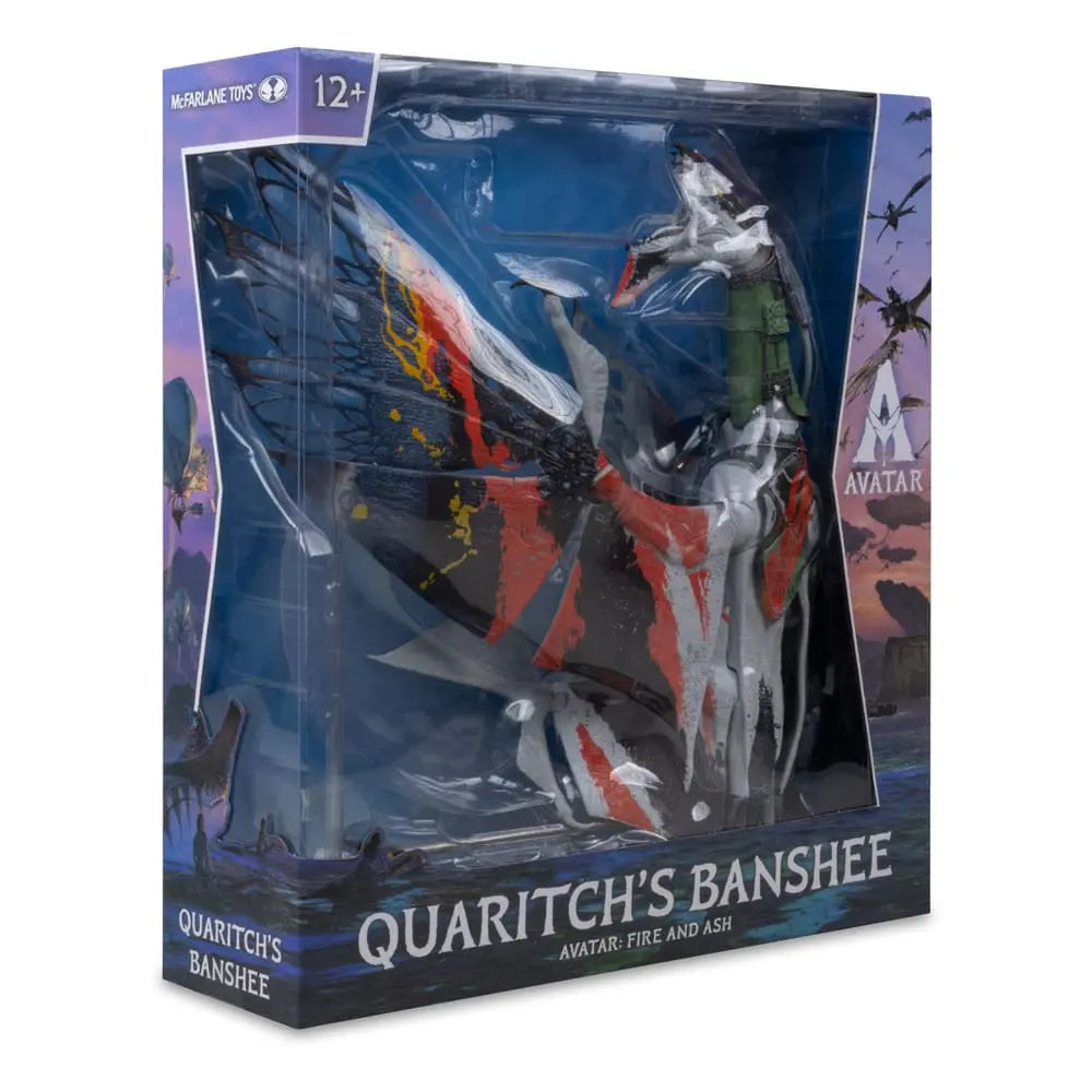 Avatar: Fire and Ash figurine Quaritch's new Banshee McFarlane Toys