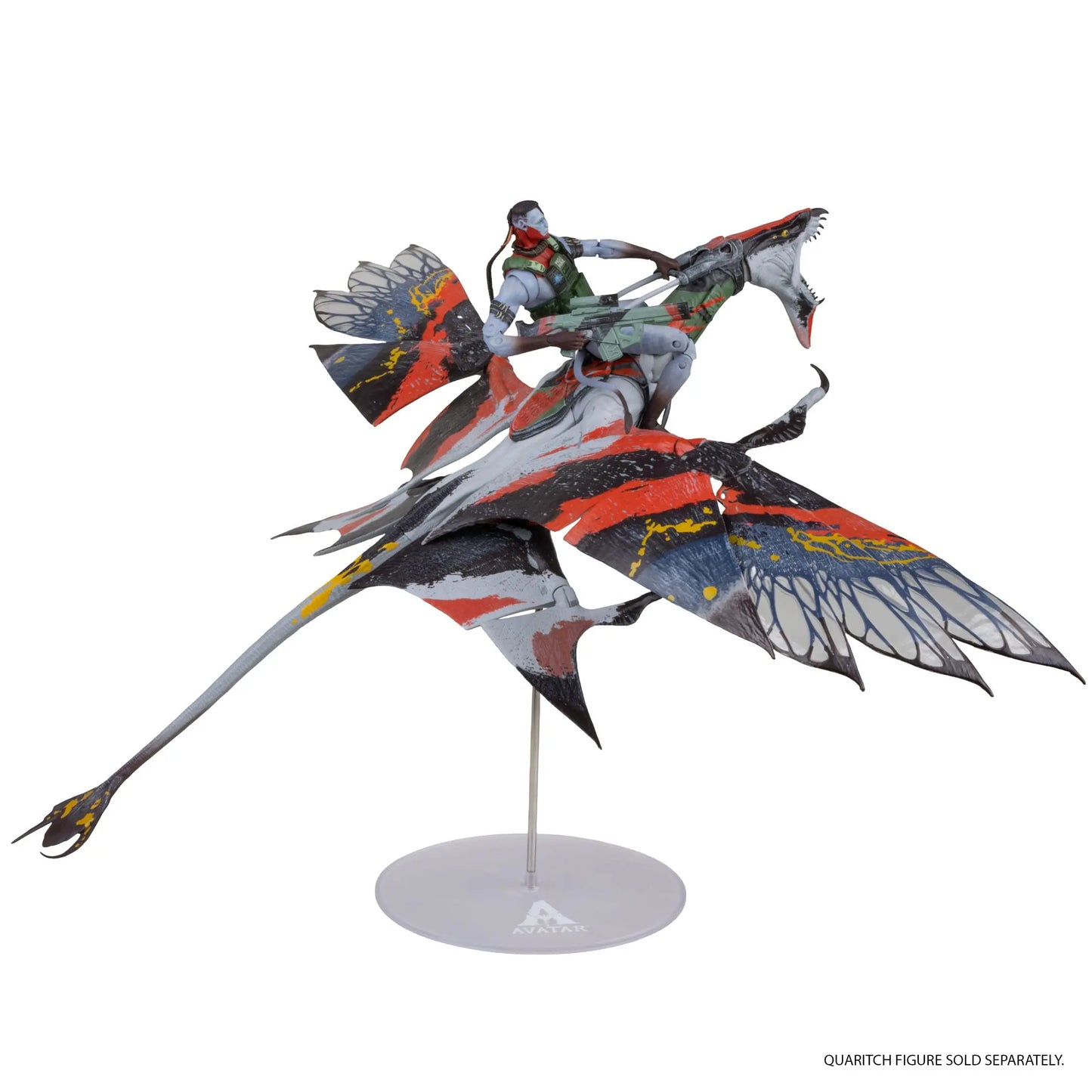 Avatar: Fire and Ash figurine Quaritch's new Banshee McFarlane Toys