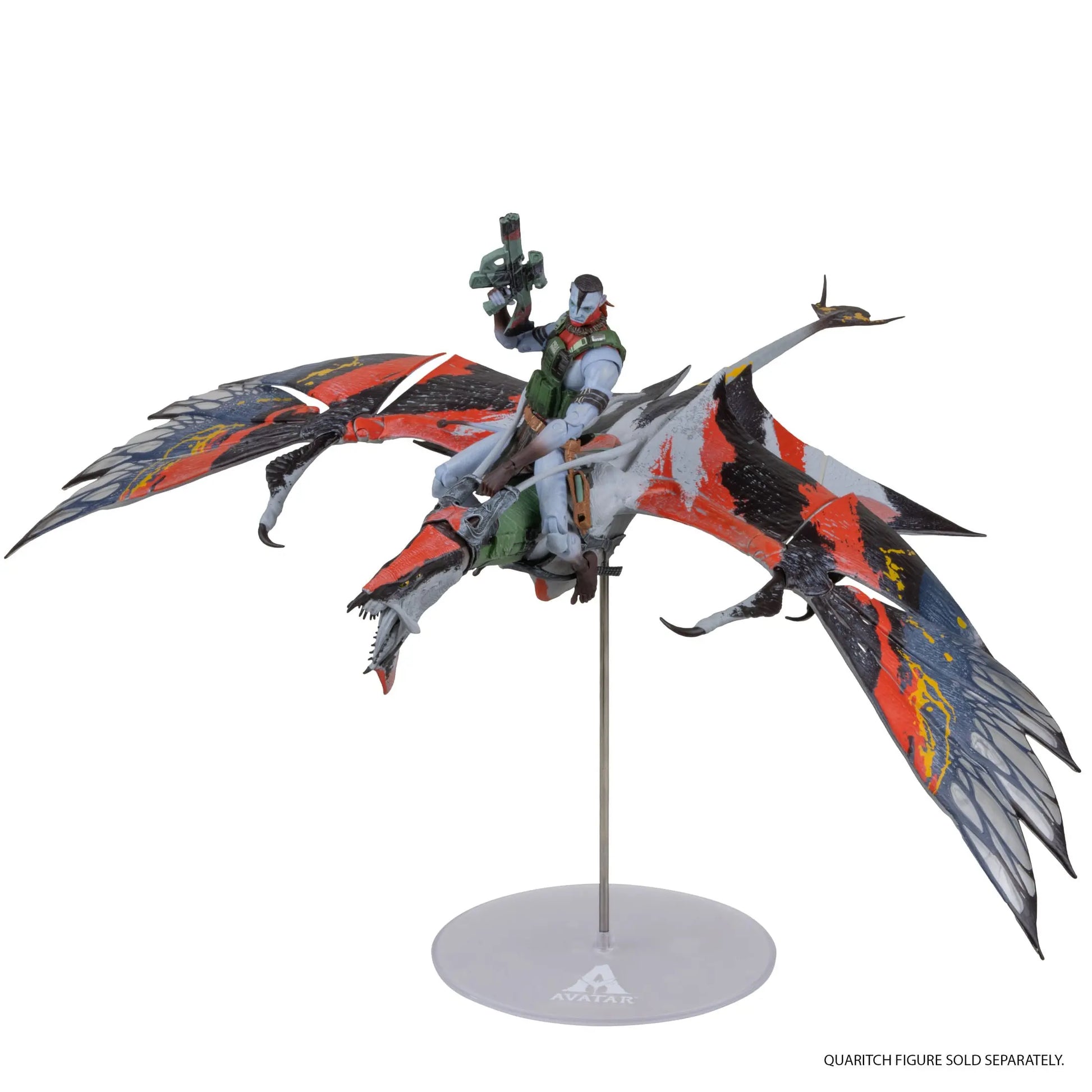 Avatar: Fire and Ash figurine Quaritch's new Banshee McFarlane Toys