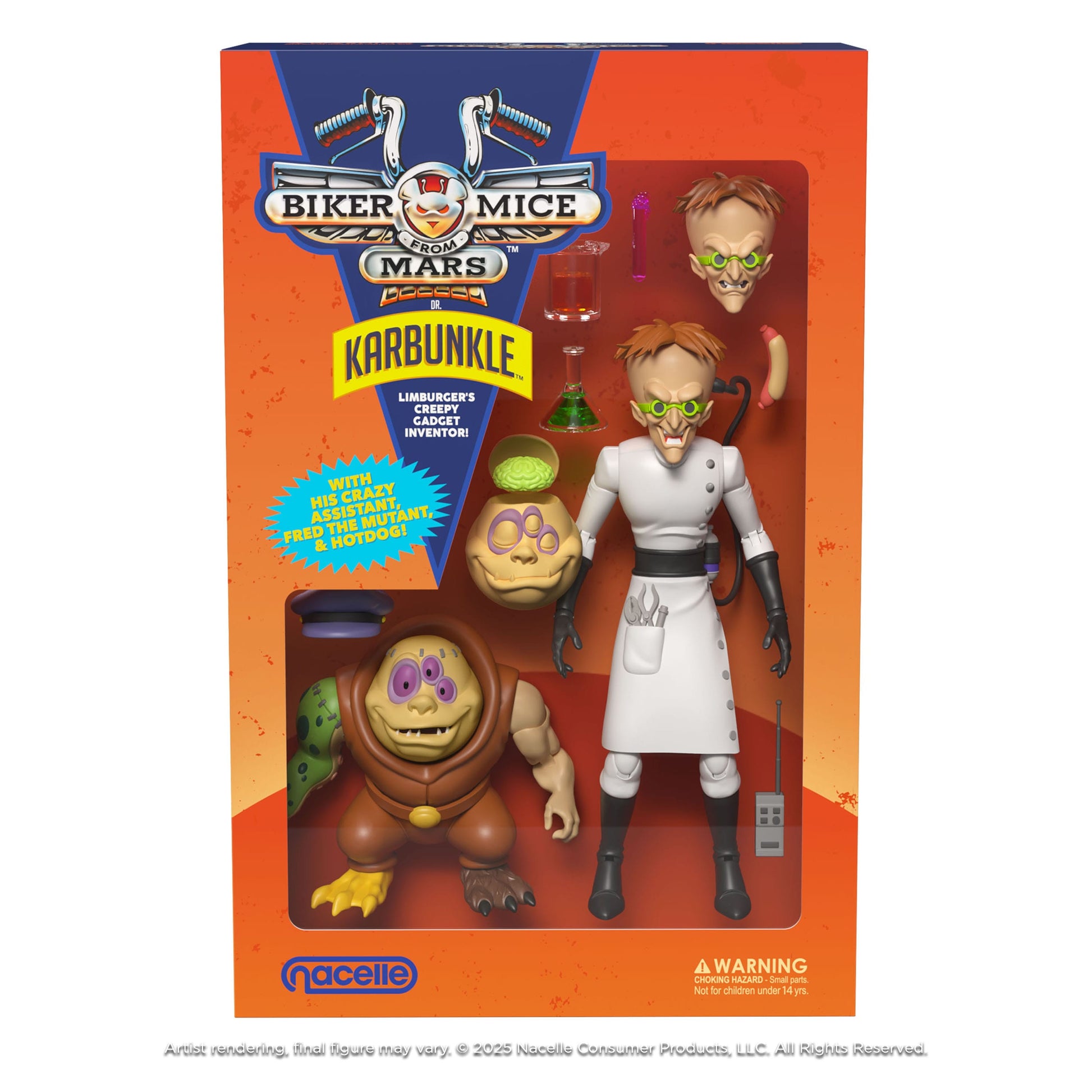 Biker Mice From Mars Les Motards de l'espace figurine Karbunkle & Fred The Mutant 23 cm - Rue Du Retro