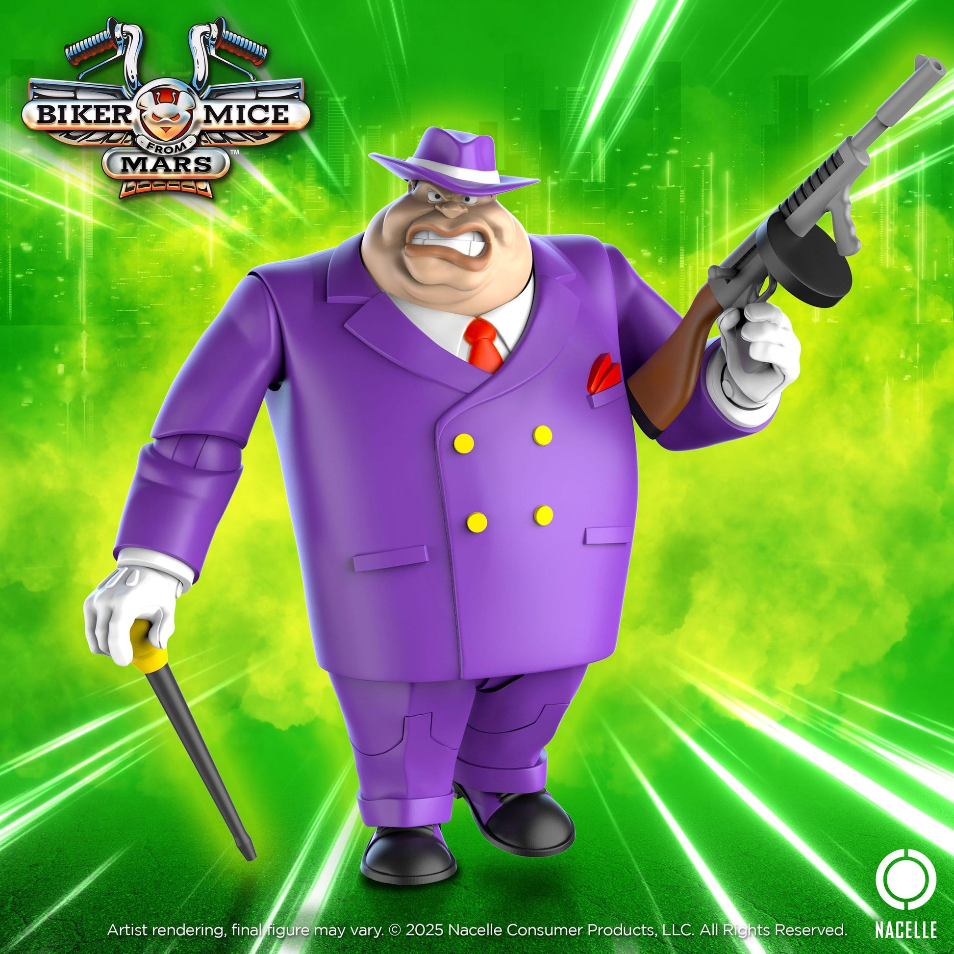 Biker Mice From Mars Les Motards de l'espace figurine Limburger 23 cm - Rue Du Retro