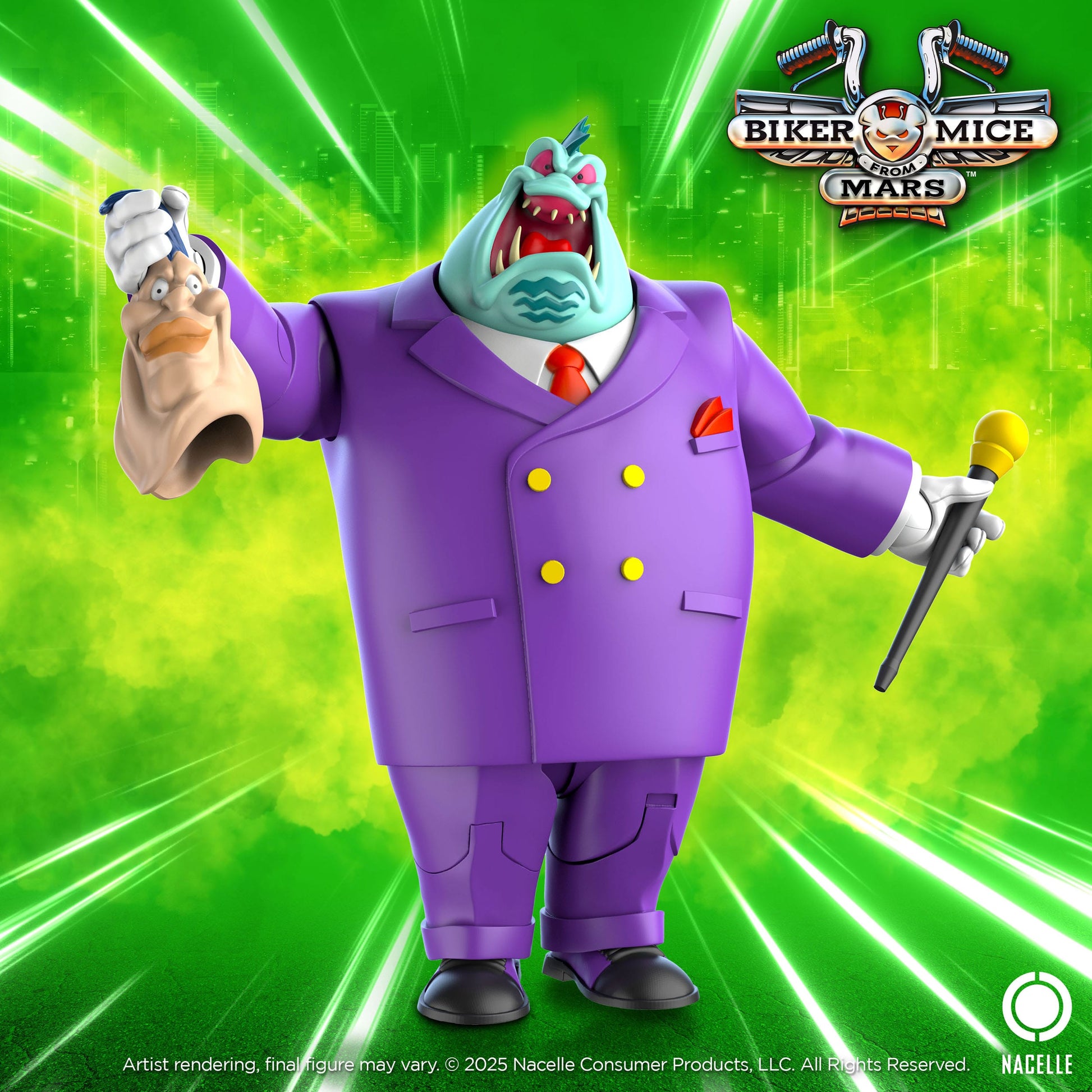 Biker Mice From Mars Les Motards de l'espace figurine Limburger 23 cm - Rue Du Retro