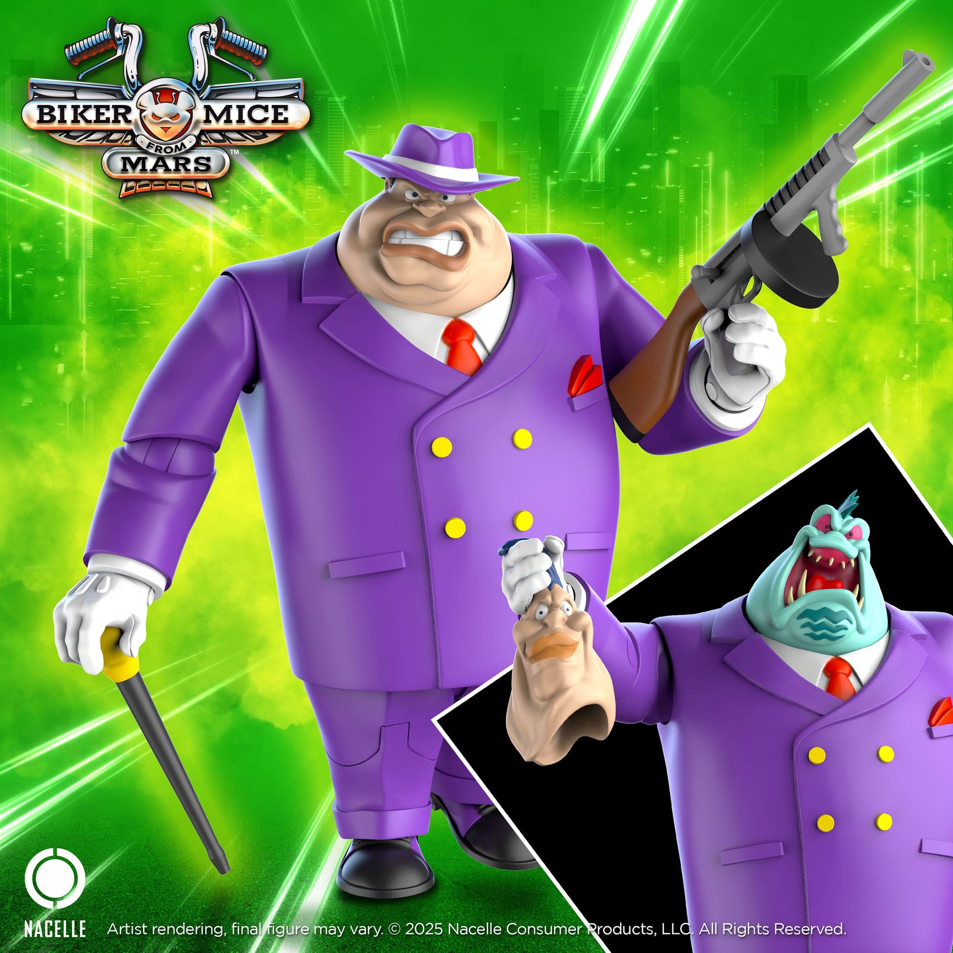 Biker Mice From Mars Les Motards de l'espace figurine Limburger 23 cm - Rue Du Retro
