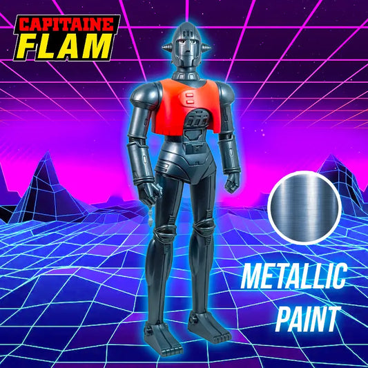Capitaine Flam Crag Figurine Metallic Paint Exclu 25cm Boite FR HL Pro