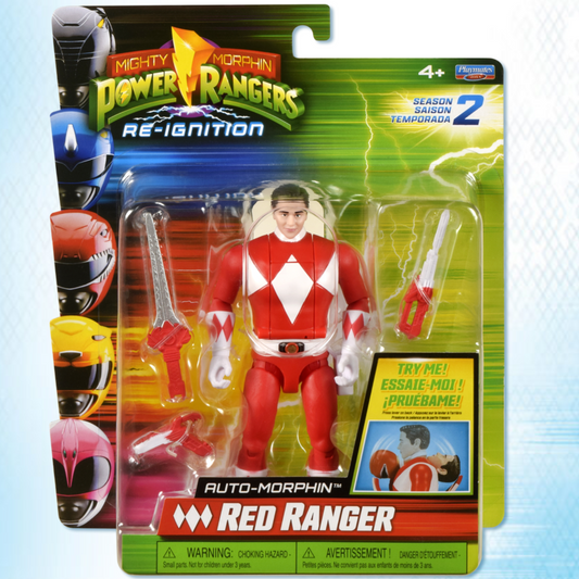 Power Rangers Season 2 Auto-Morphin figurine Red Ranger Playmates