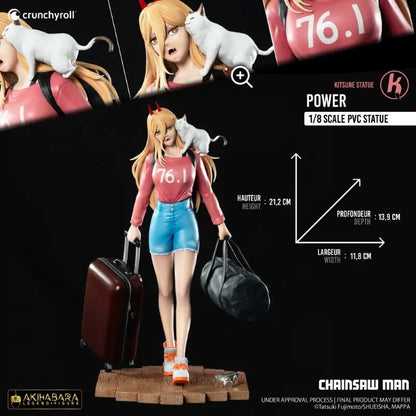 Figurine Chainsaw Man : Power 21cm Kitsune Statue Akihabara Legend Figure - Rue Du Retro