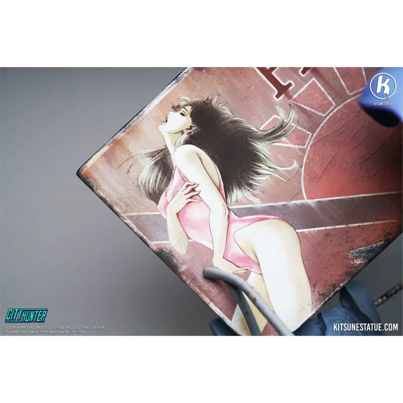 Nicky Larson City Hunter Statue 1/6 Ryo Saeba 36cm kitsune Statue