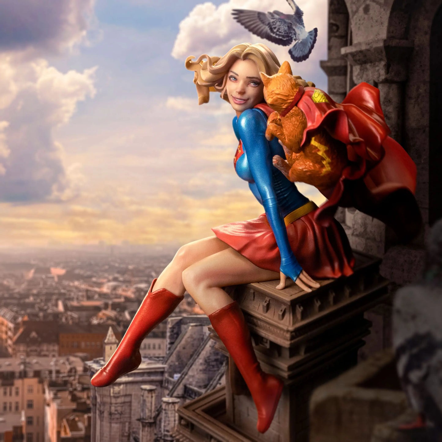 DC Comics statuette 1/10 Art Scale Super Girl Series #8 25 cm ! - Rue Du Retro