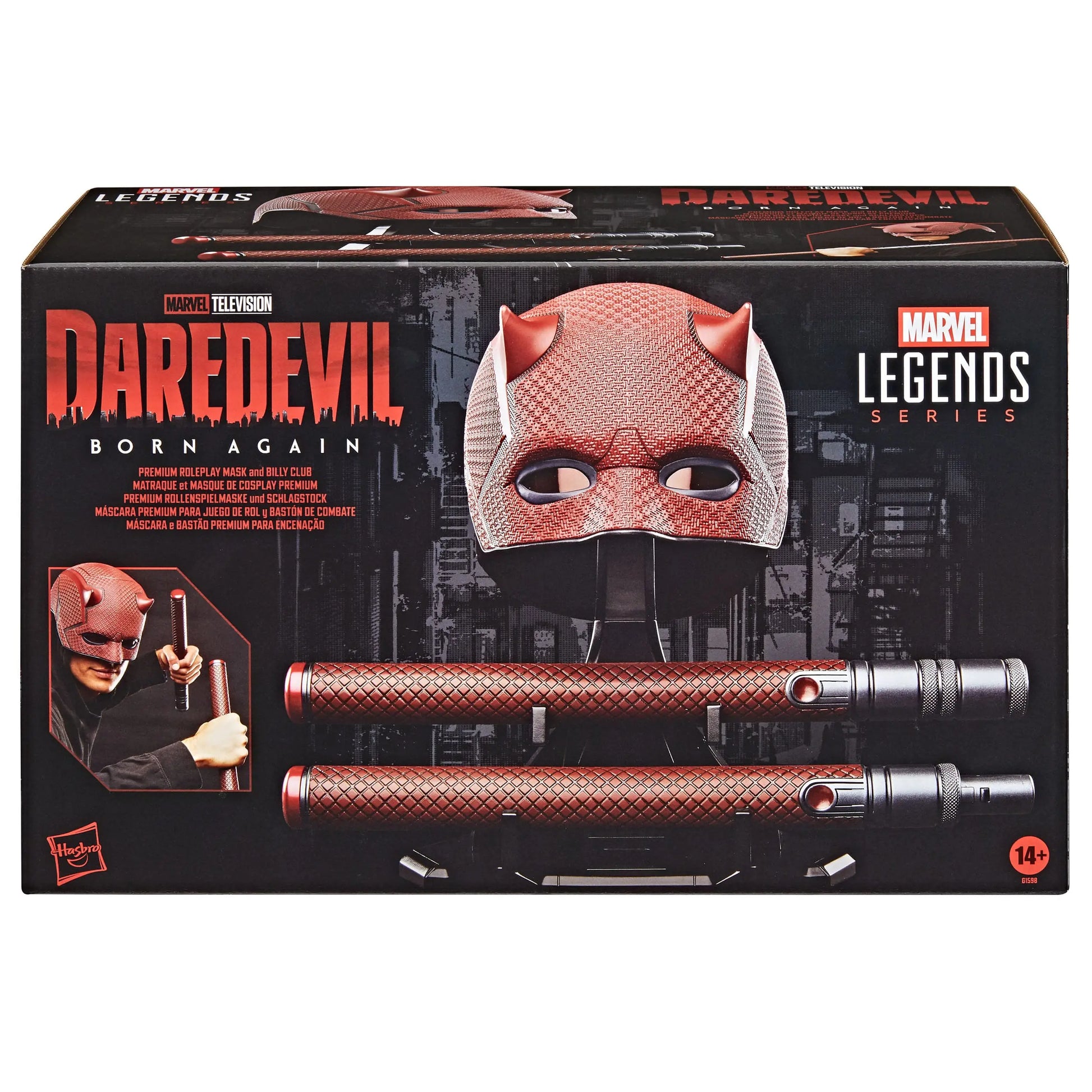 Daredevil masque avec matraque Born Again Cosplay Premium Hasbro
