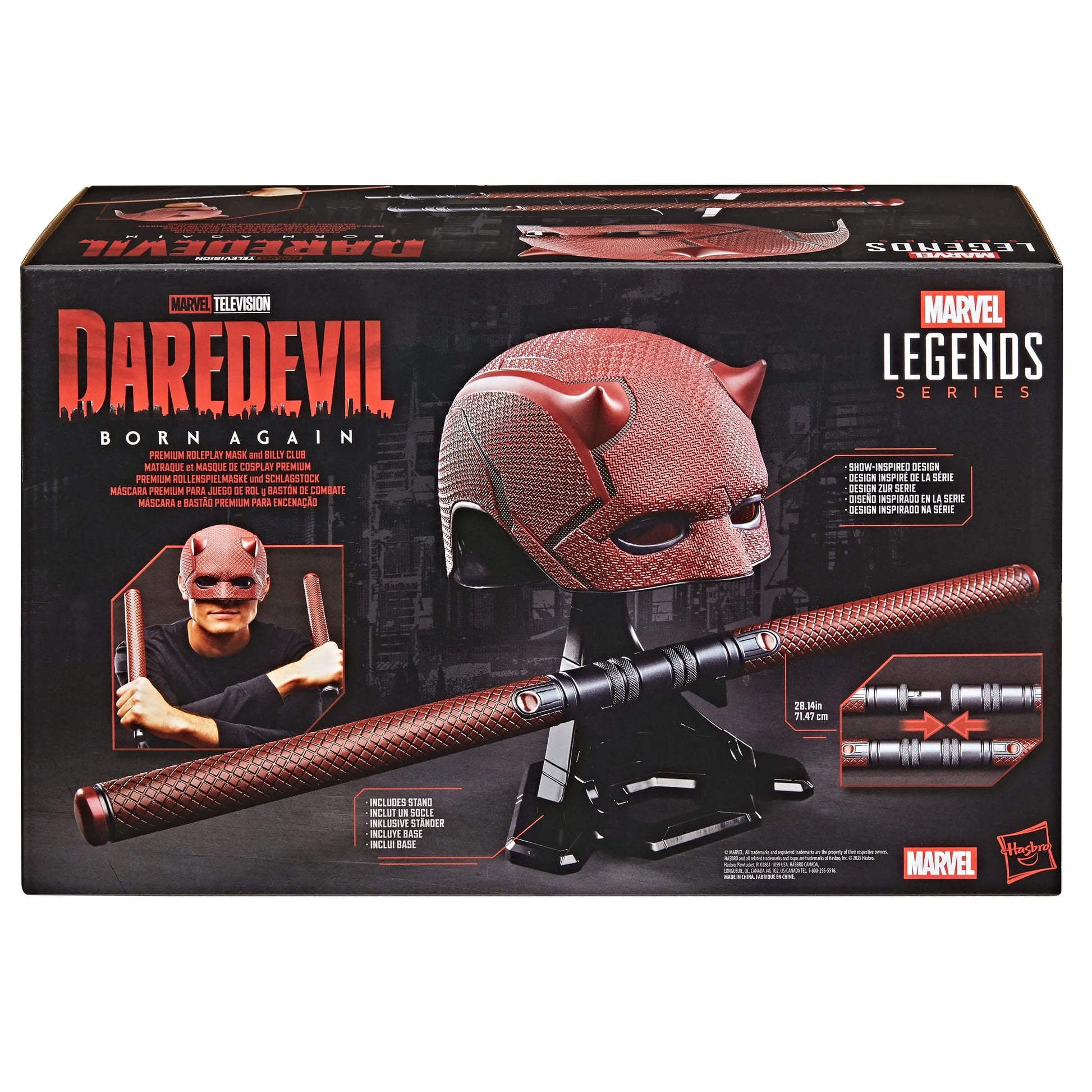 Daredevil masque avec matraque Born Again Cosplay Premium Hasbro