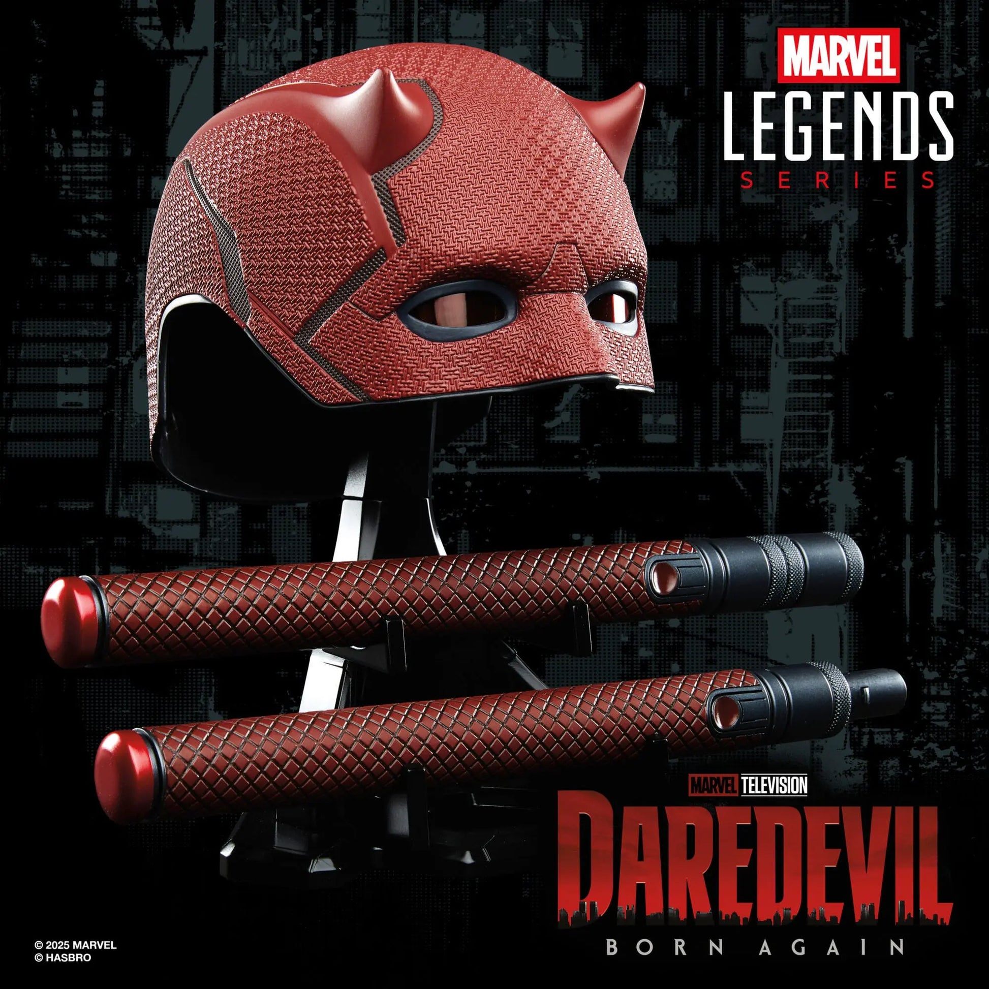 Daredevil masque avec matraque Born Again Cosplay Premium Hasbro