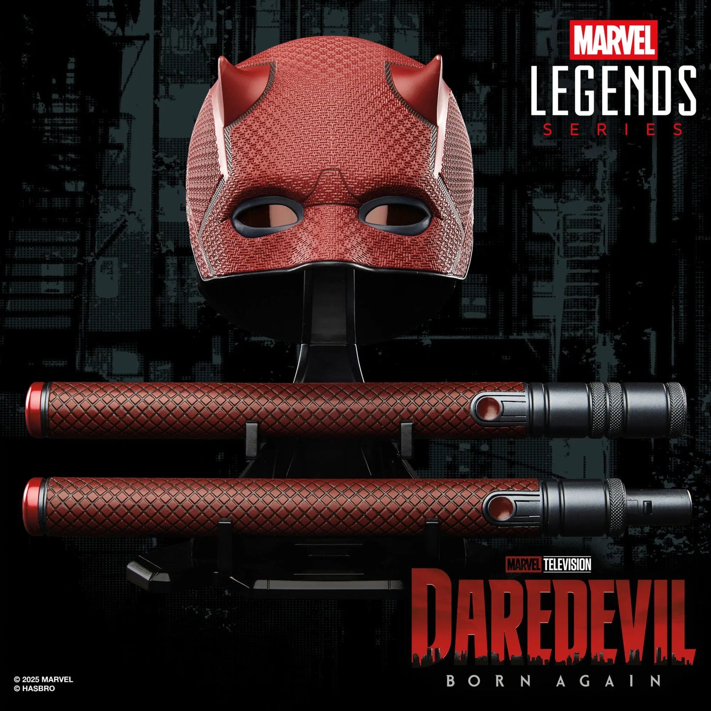 Daredevil masque avec matraque Born Again Cosplay Premium Hasbro