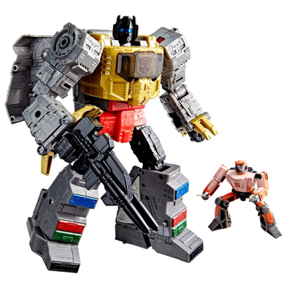 Dinobot Grimlock & Autobot Wheelie Transformers The Movie Studio Series Leader Class figurine 22cm Hasbro