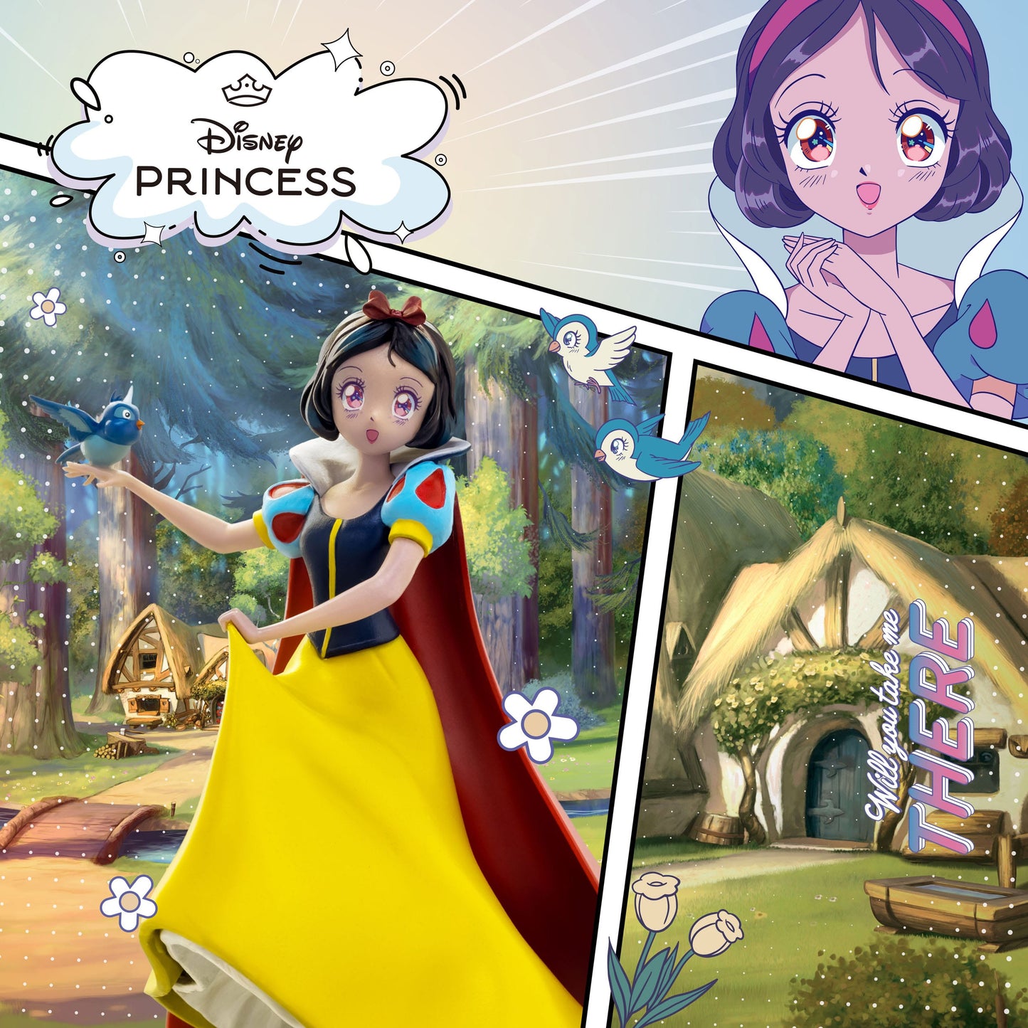 Disney Blanche-Neige statuette Anime Princess Scale 17 cm Iron Studios