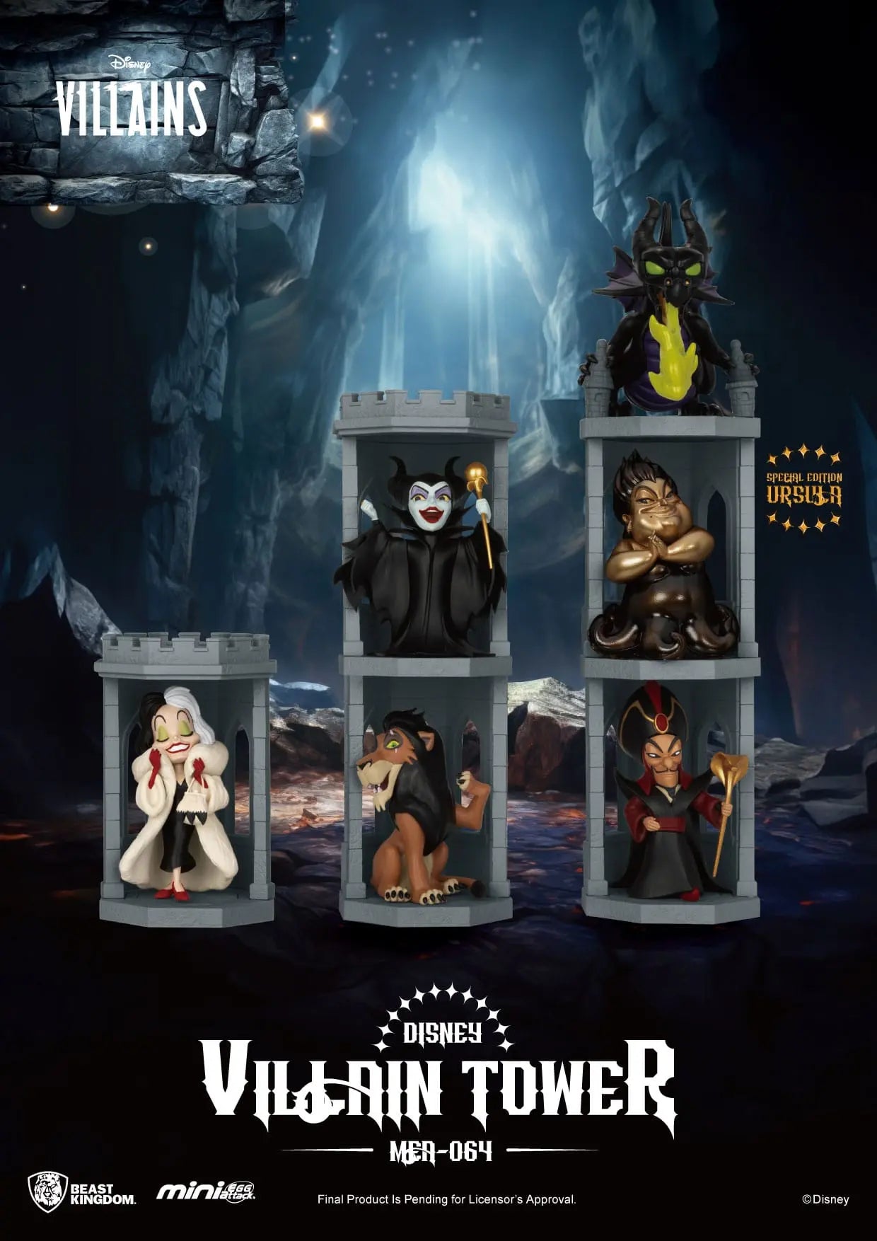 Disney Villains assortiment figurines Mini Egg Attack Villain Tower Blind Box Series 12 cm (6) - Rue Du Retro
