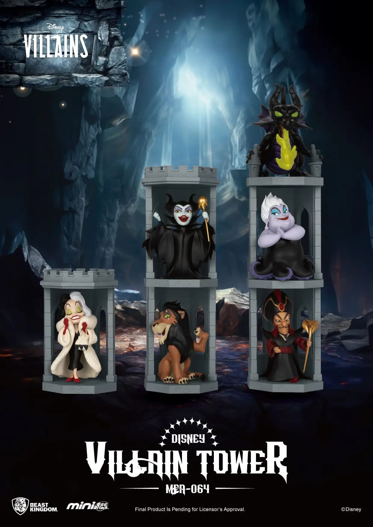 Disney Villains assortiment figurines Mini Egg Attack Villain Tower Blind Box Series 12 cm (6) - Rue Du Retro