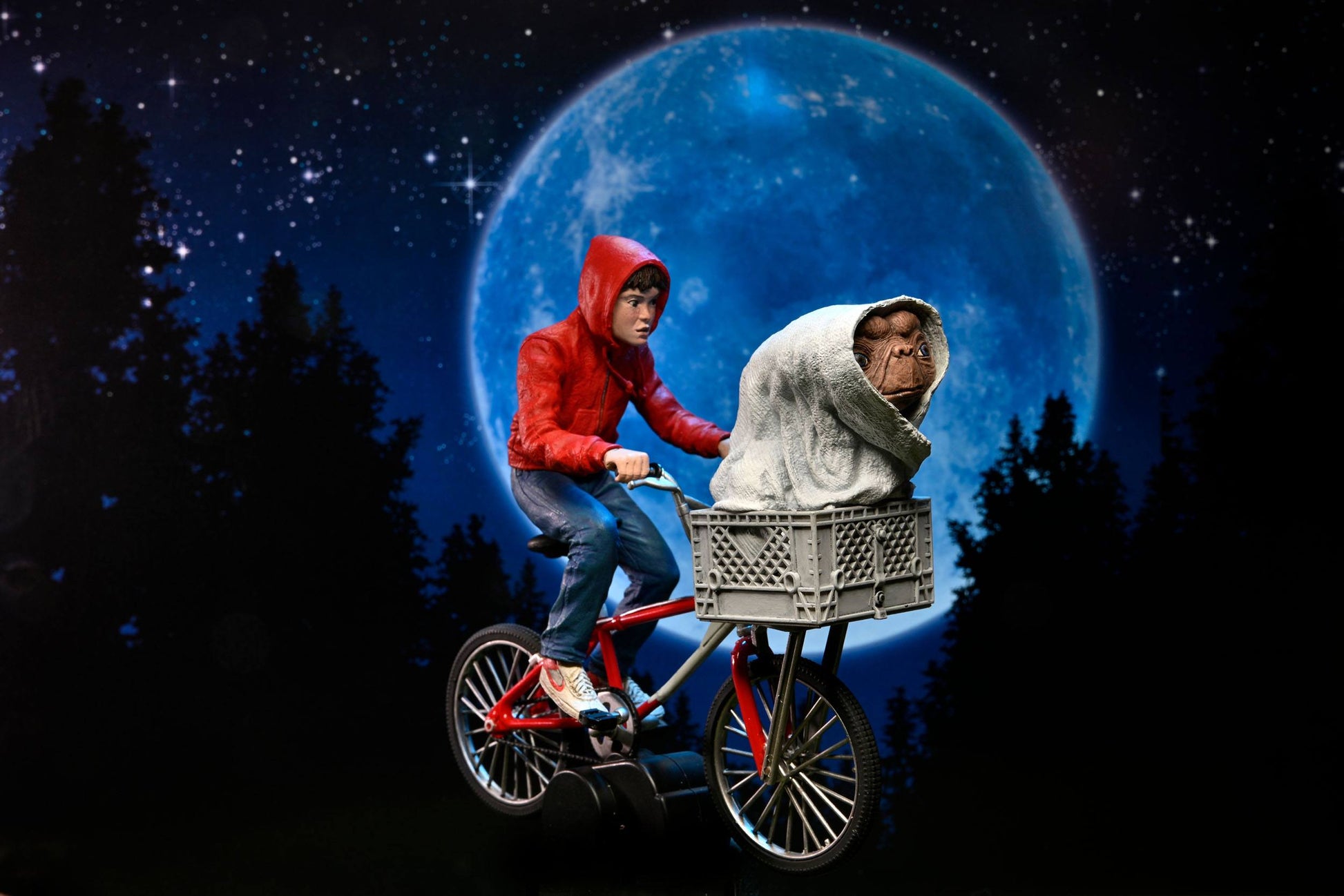 E.T., l'extra-terrestre figurine Elliott & E.T. on Bicycle 13 cm Neca