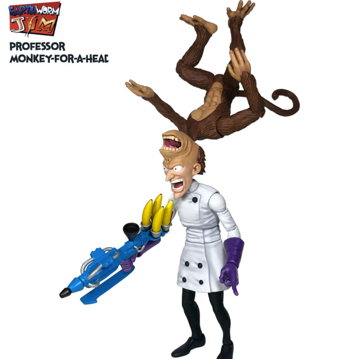 Earthworm Jim Professor Monkey-For-A-Head figurine Wave 1 28cm Premium DNA Toys
