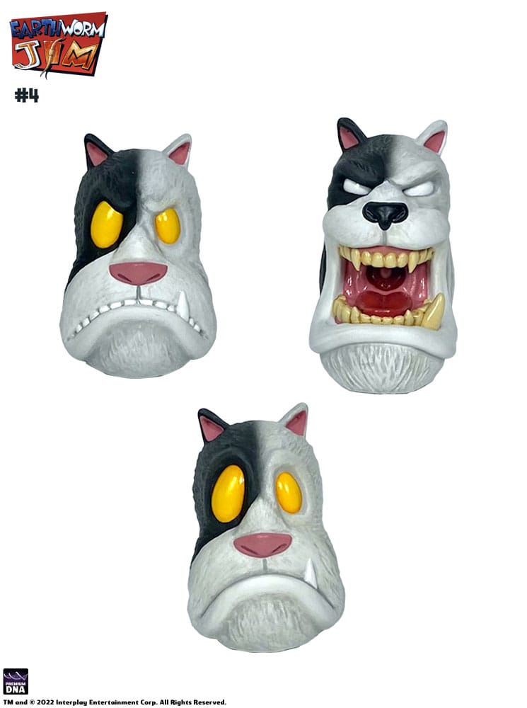 Earthworm Jim  Bob the Killer Goldfish & #4 15 cm figurine Wave 1 Premium DNA Toys