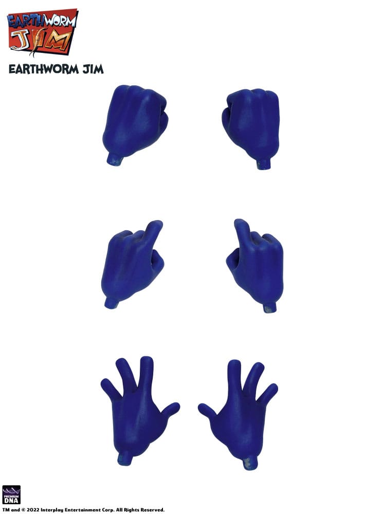 Earthworm Jim & Snot figurine 15cm Wave 1 Premium DNA Toys
