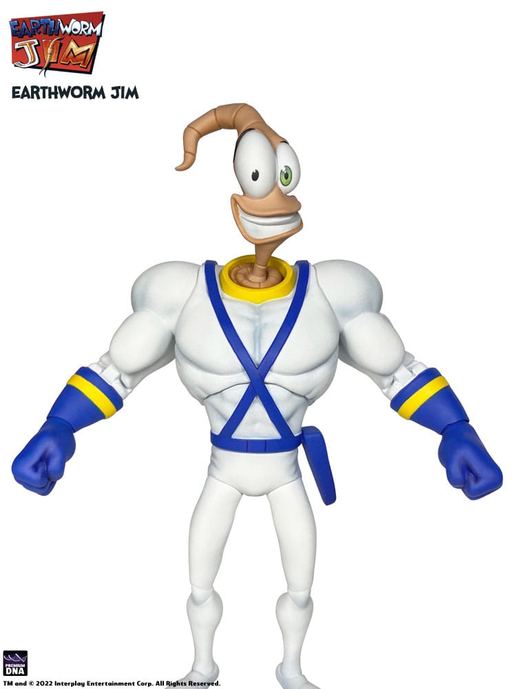 Earthworm Jim & Snot figurine 15cm Wave 1 Premium DNA Toys