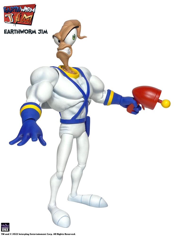 Earthworm Jim & Snot figurine 15cm Wave 1 Premium DNA Toys