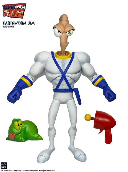 Earthworm Jim & Snot figurine 15cm Wave 1 Premium DNA Toys