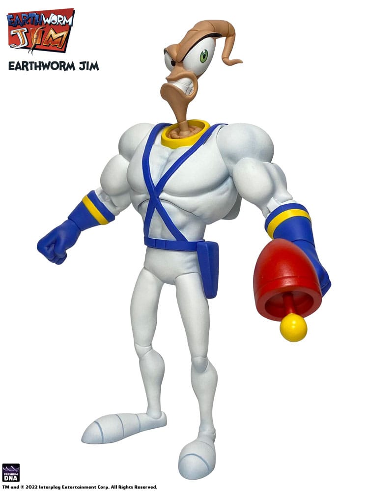 Earthworm Jim & Snot figurine 15cm Wave 1 Premium DNA Toys