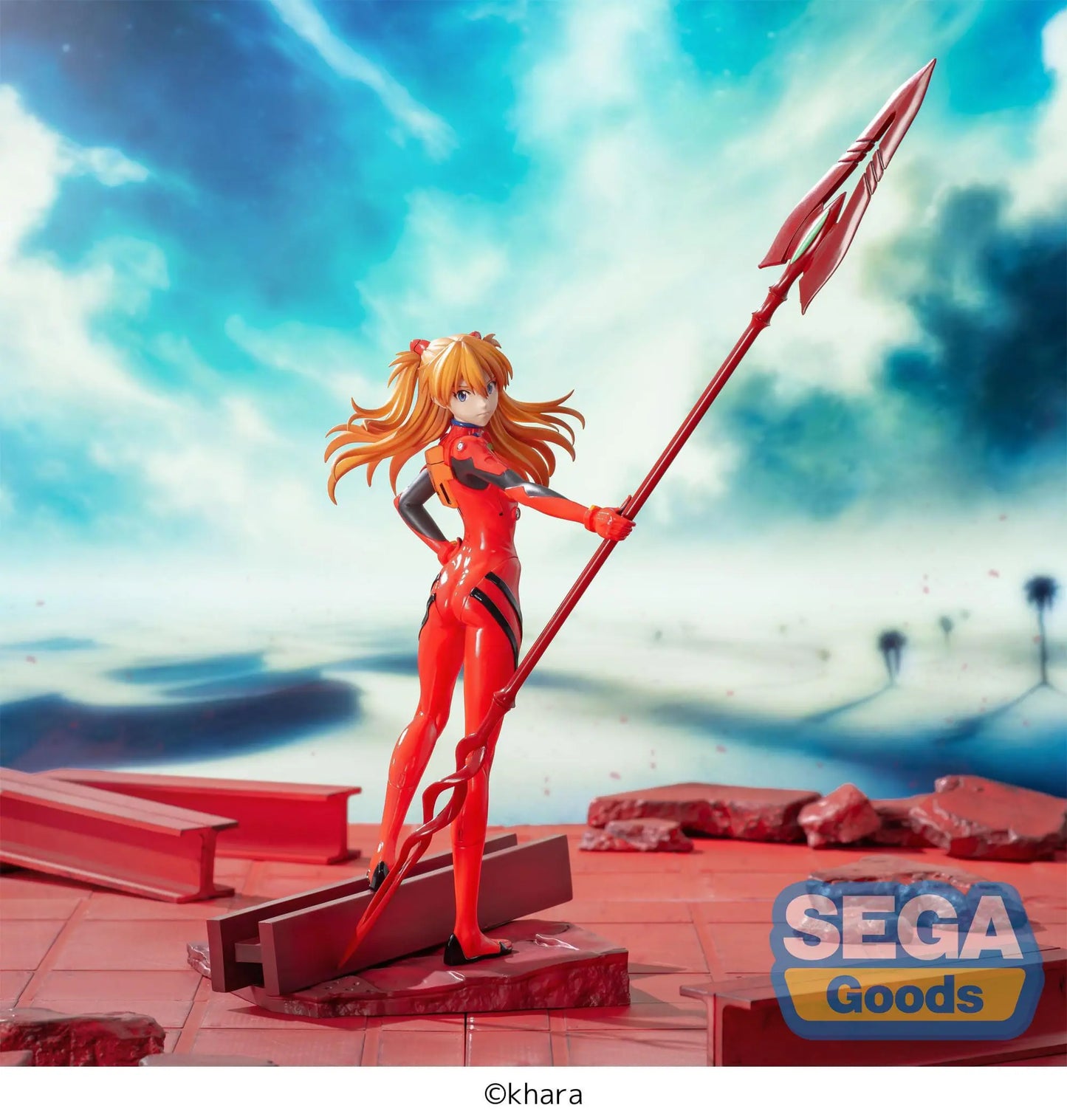 Evangelion: 3.0+1.0 Thrice Upon a Time statuette Luminasta PVC Asuka Shikinami Langley x Spear of Longinus 20 cm - Rue Du Retro