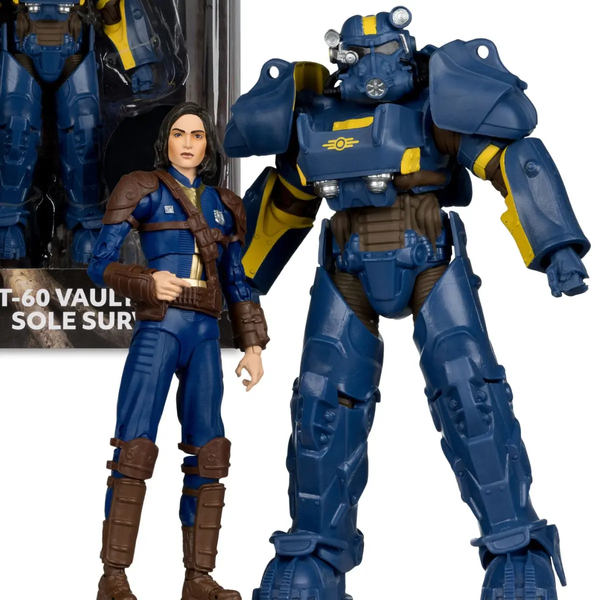 Fallout 4 figurines Pack T-60 Vault Tec & Sole Survivor 18cm