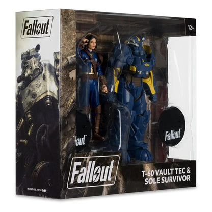 Fallout 4 figurines Pack T-60 Vault Tec & Sole Survivor 18cm McFarlane Toys