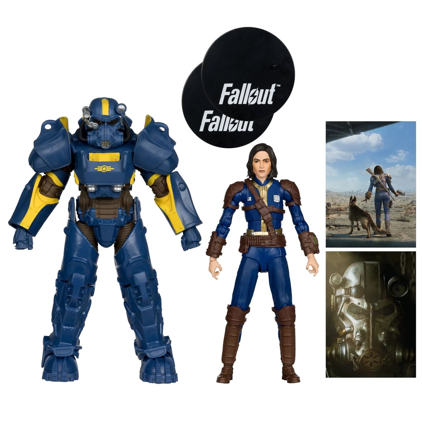 Fallout 4 figurines Pack T-60 Vault Tec & Sole Survivor 18cm McFarlane Toys