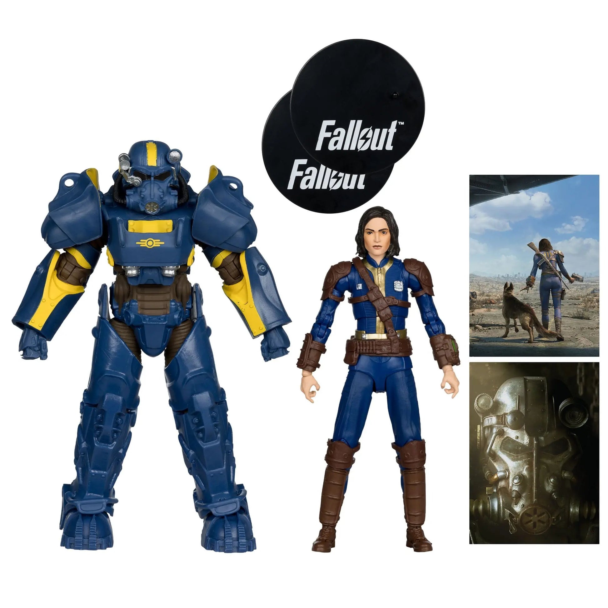 Fallout 4 figurines Pack T-60 Vault Tec & Sole Survivor 18cm McFarlane Toys