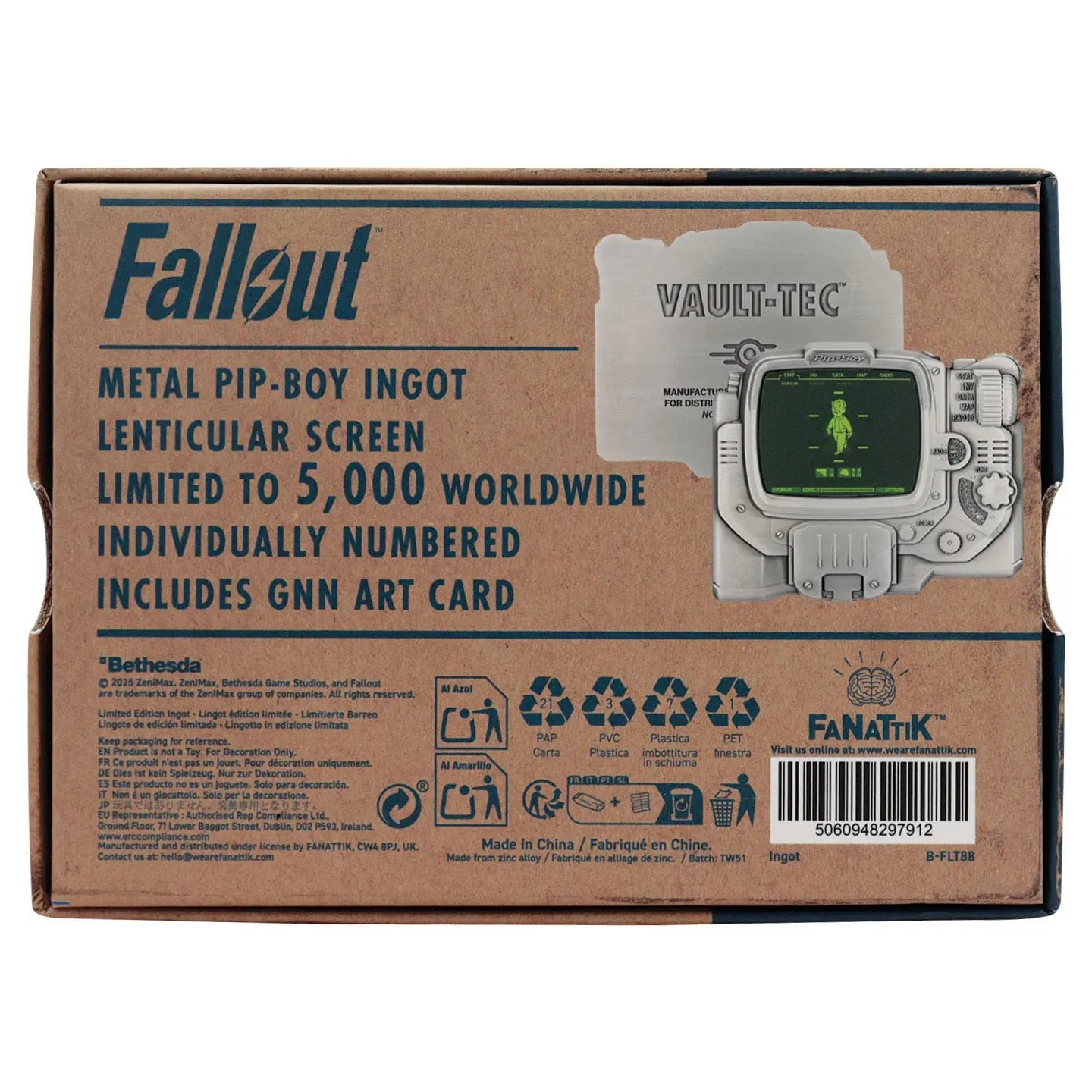 Fallout Lingot Pip-Boy Limited Edition FaNaTtik