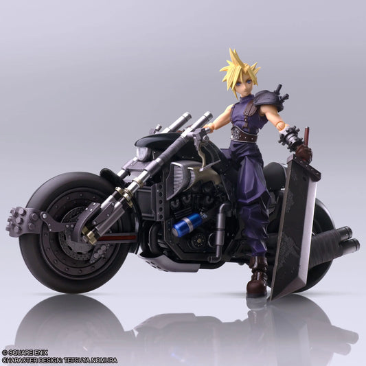 Cloud Final Fantasy VII Bring Arts figurine avec véhicule Cloud Strife & Hardy-Daytona 15 cm - Rue Du Retro
