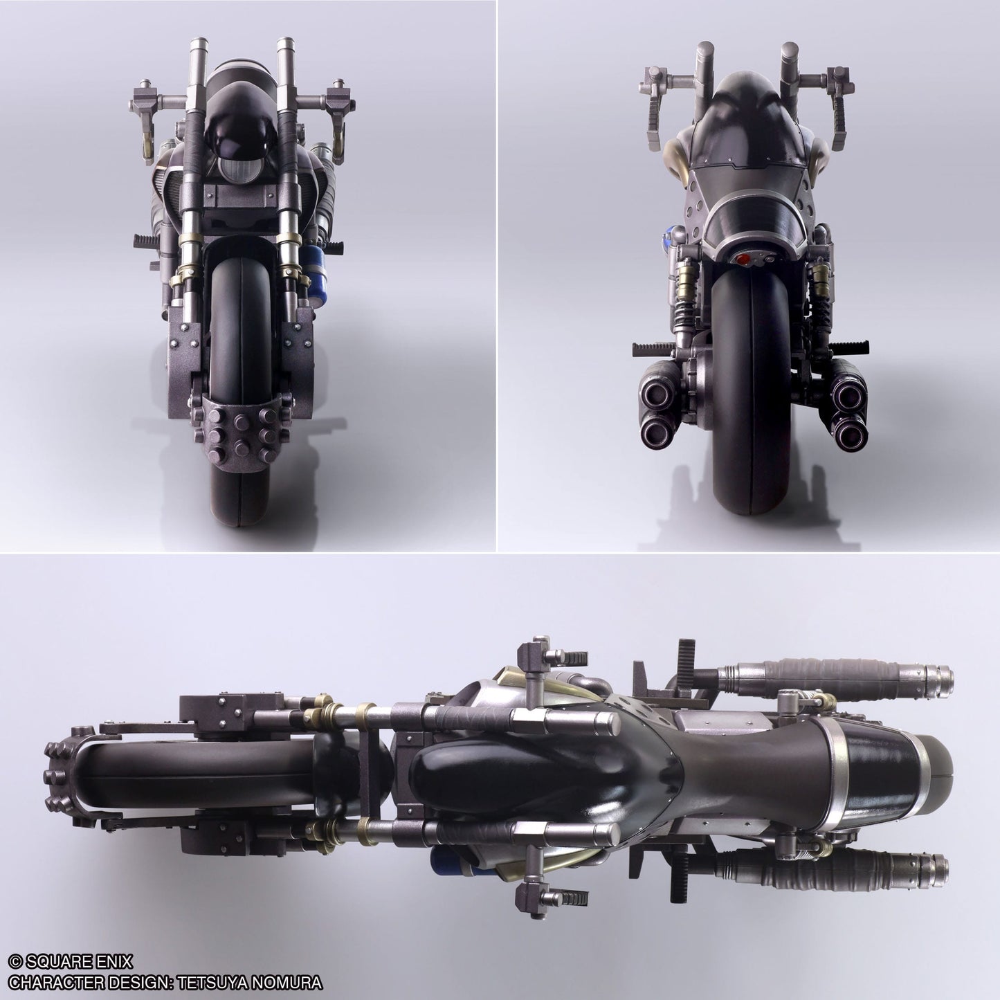 Final Fantasy VII Bring Arts figurine avec véhicule Cloud Strife & Hardy-Daytona 15 cm