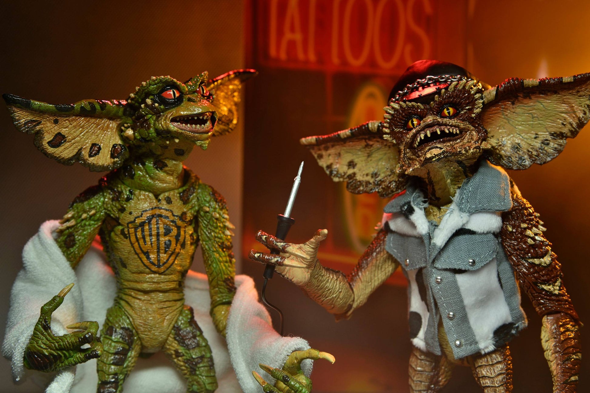 Gremlins 2 pack 2 figurines Tattoo Gremlins 18 cm Neca