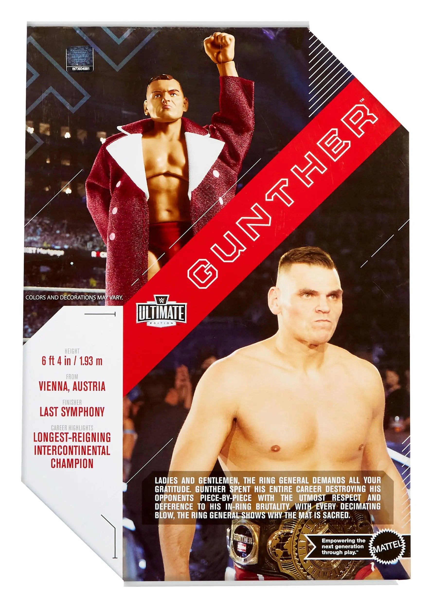 Gunther WWE Ultimate Edition figurine 15cm Mattel