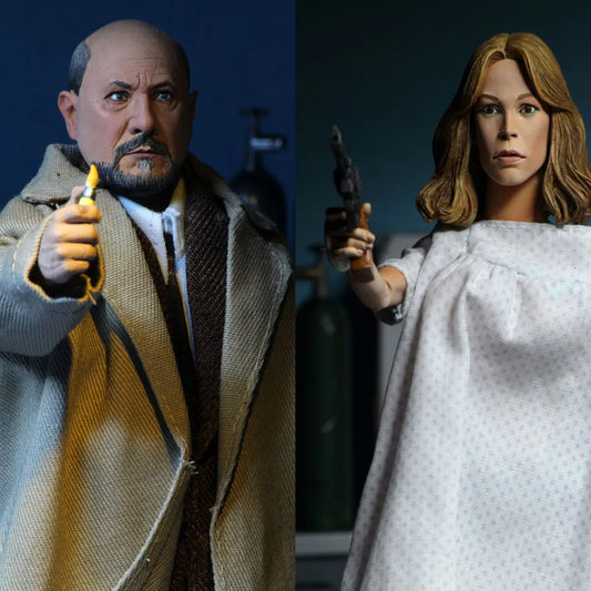 Halloween 2 : Le Masque pack 2 figurines Retro Doctor Loomis & Laurie Strode 20 cm Neca