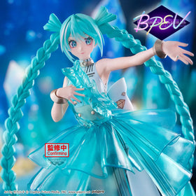 Hatsune Miku Banpresto Evolve Clearluxe Emerald Gem 28cm