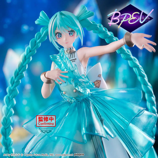 Hatsune Miku Banpresto Evolve Clearluxe Emerald Gem 28cm