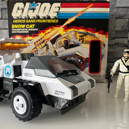 G.I. JOE SNOW CAT + FROSTBITE 1985 French Box (Heroes Without Borders)