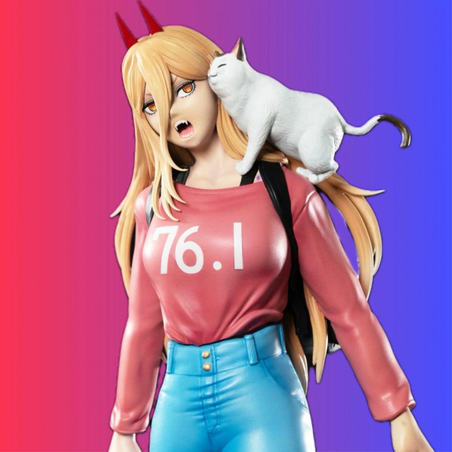 Figurine Chainsaw Man : Power 21cm Kitsune Statue Akihabara Legend Figure - Rue Du Retro