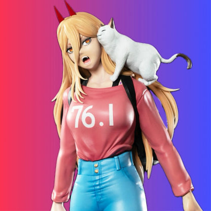 Figurine Chainsaw Man : Power 21cm Kitsune Statue Akihabara Legend Figure - Rue Du Retro