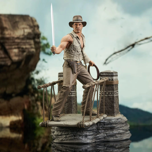 Indiana Jones et le Temple maudit Deluxe Gallery statuette PVC Rope Bridge 28cm Diamond Select